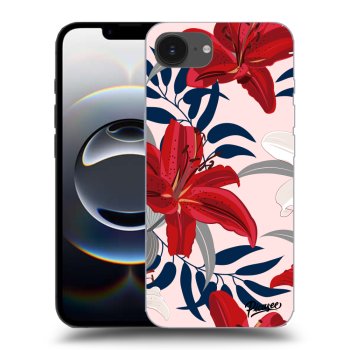 Hülle für Apple iPhone 16e - Red Lily