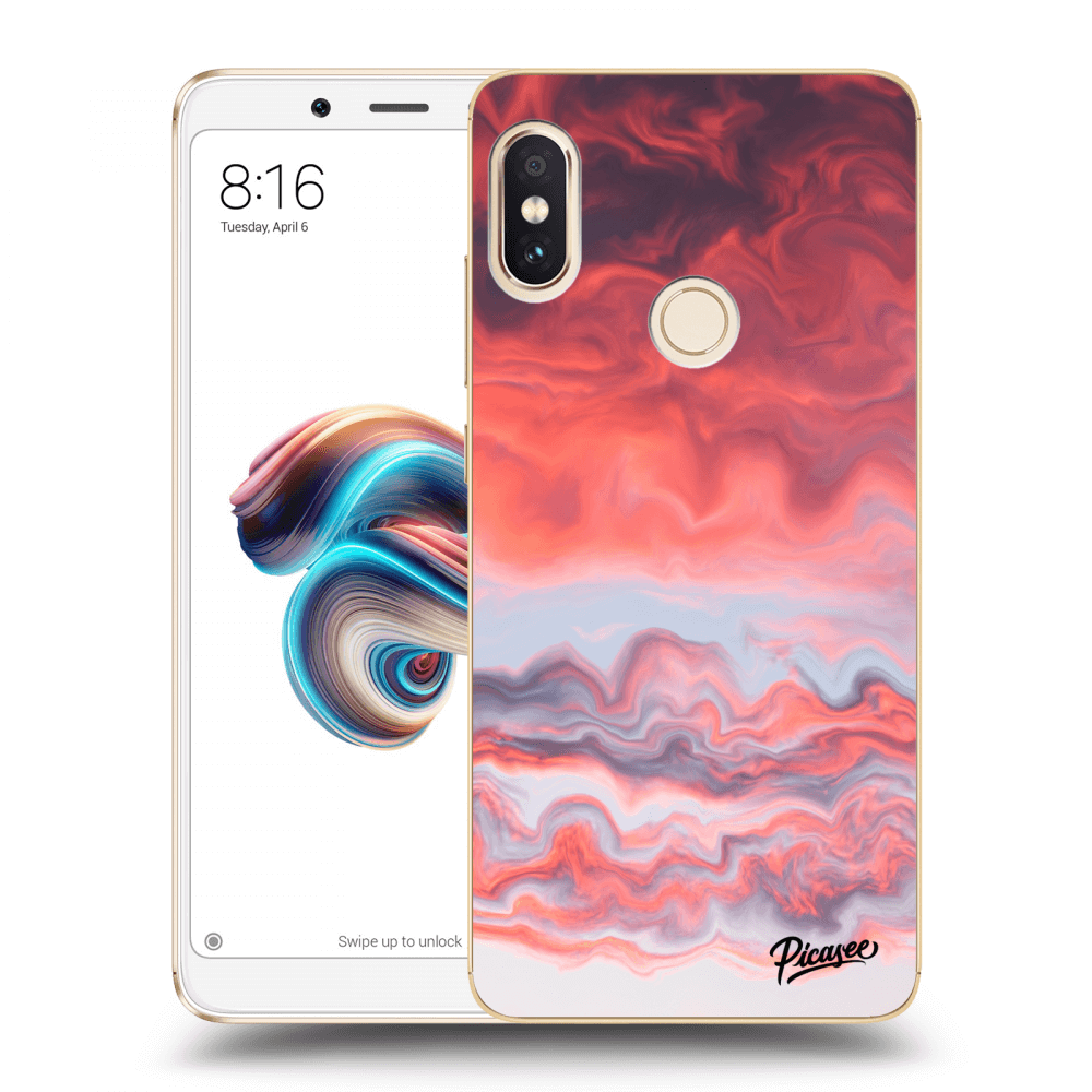 Picasee Xiaomi Redmi Note 5 Global Hülle - Transparentes Silikon - Sunset