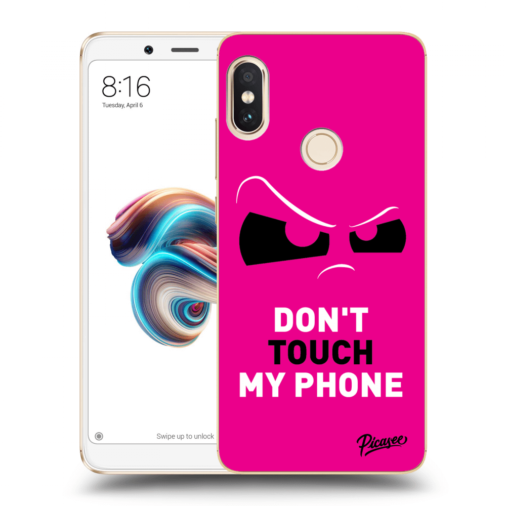 Picasee Xiaomi Redmi Note 5 Global Hülle - Transparentes Silikon - Cloudy Eye - Pink