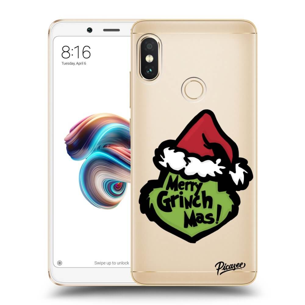 Picasee Xiaomi Redmi Note 5 Global Hülle - Transparentes Silikon - Grinch 2