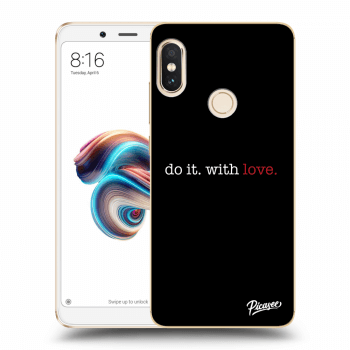 Picasee Xiaomi Redmi Note 5 Global Hülle - Schwarzes Silikon - Do it. With love.