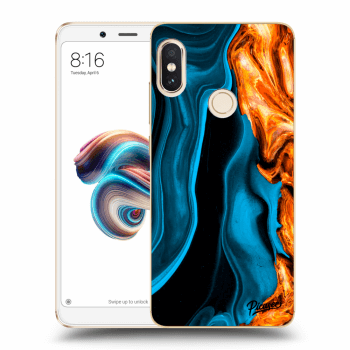 Picasee Xiaomi Redmi Note 5 Global Hülle - Transparentes Silikon - Gold blue