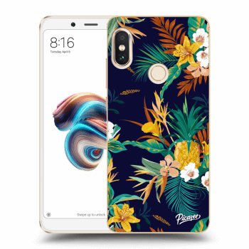 Picasee Xiaomi Redmi Note 5 Global Hülle - Transparentes Silikon - Pineapple Color