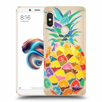Picasee Xiaomi Redmi Note 5 Global Hülle - Transparentes Silikon - Pineapple