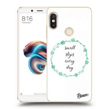 Picasee Xiaomi Redmi Note 5 Global Hülle - Transparentes Silikon - Small steps every day