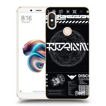Picasee Xiaomi Redmi Note 5 Global Hülle - Transparentes Silikon - BLACK DISCO