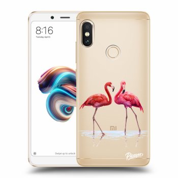Hülle für Xiaomi Redmi Note 5 Global - Flamingos couple