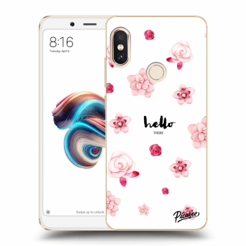 Picasee Xiaomi Redmi Note 5 Global Hülle - Transparentes Silikon - Hello there