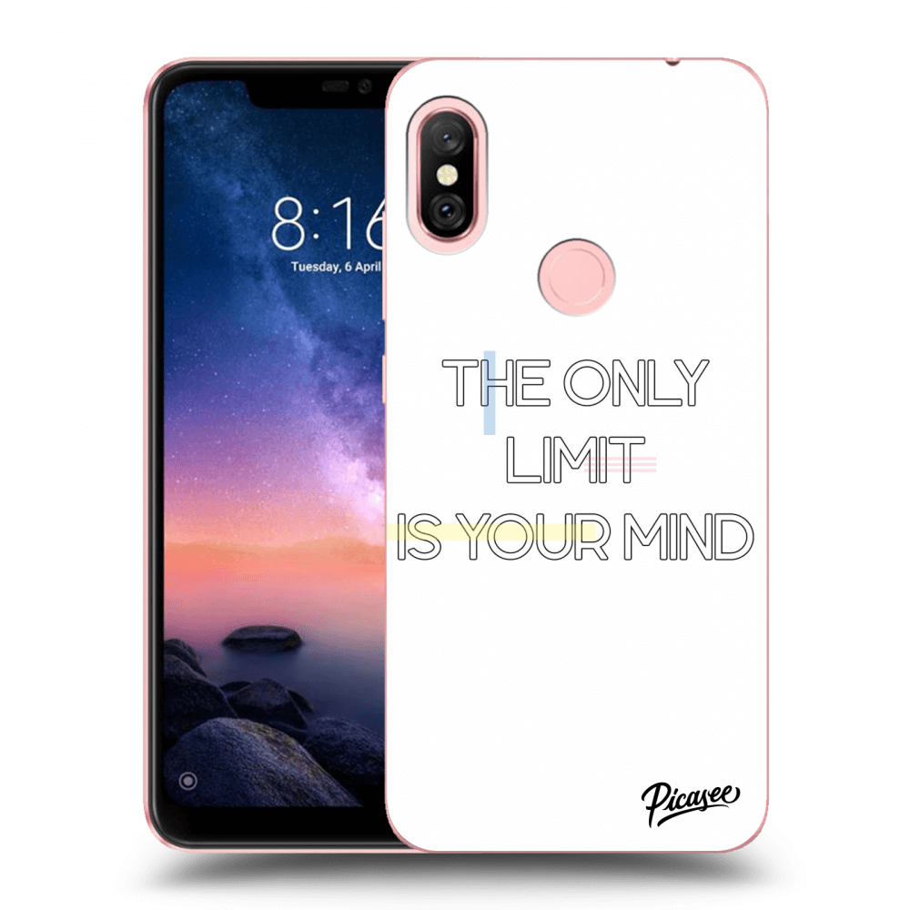 Picasee Xiaomi Redmi Note 6 Pro Hülle - Transparentes Silikon - The only limit is your mind