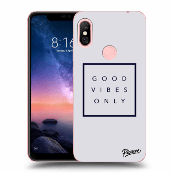 Picasee Xiaomi Redmi Note 6 Pro Hülle - Transparentes Silikon - Good vibes only