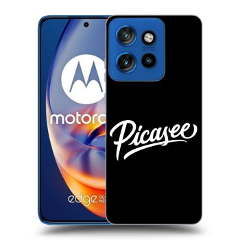 Hülle für Motorola Edge 50 Neo - Picasee - old logo - white