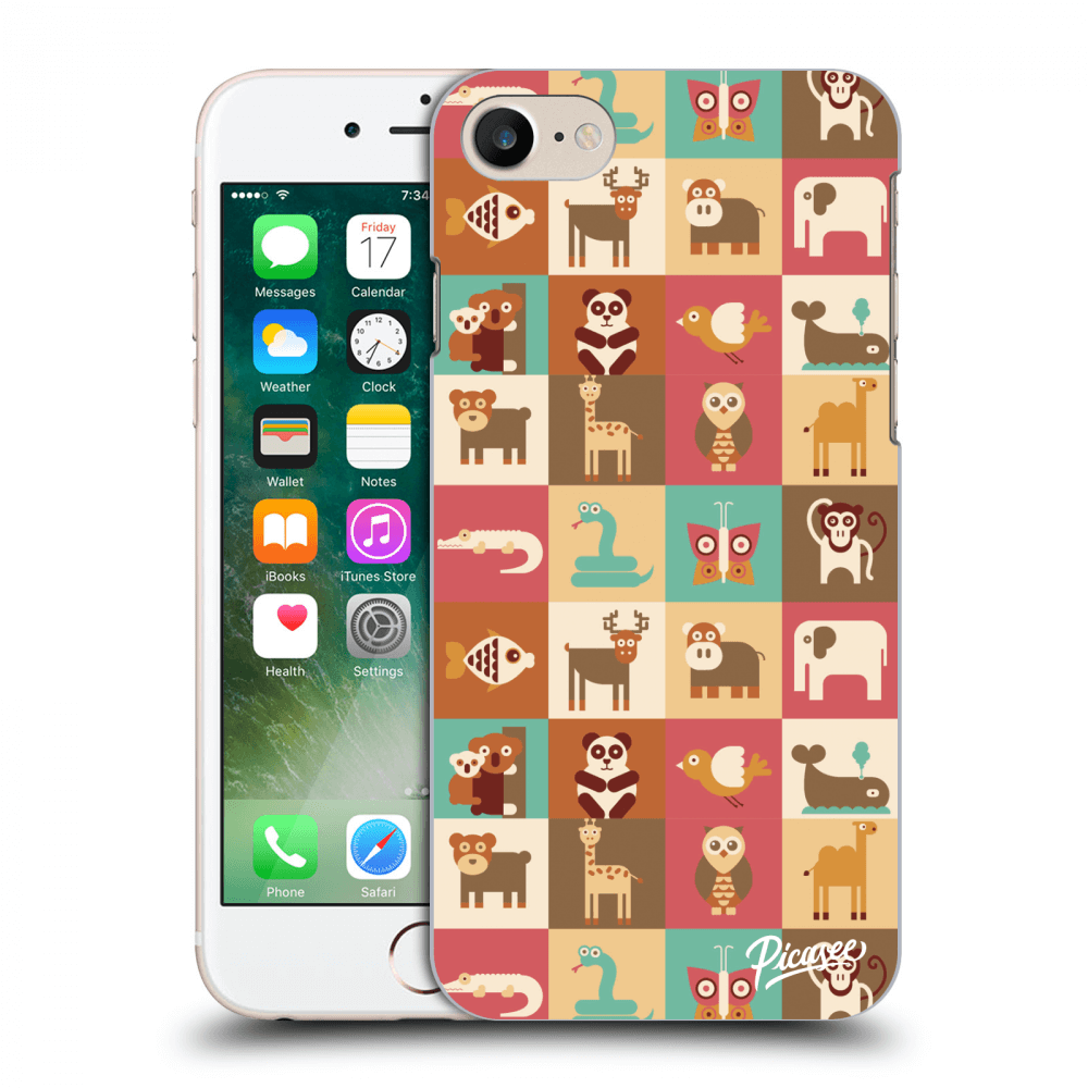 Picasee Apple iPhone 7 Hülle - Transparentes Silikon - Animals