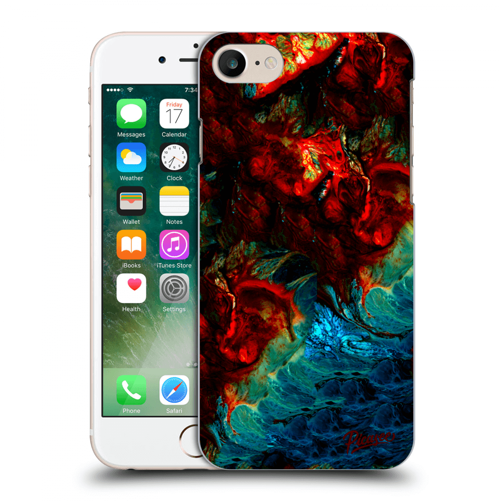 Picasee Apple iPhone 7 Hülle - Transparentes Silikon - Universe