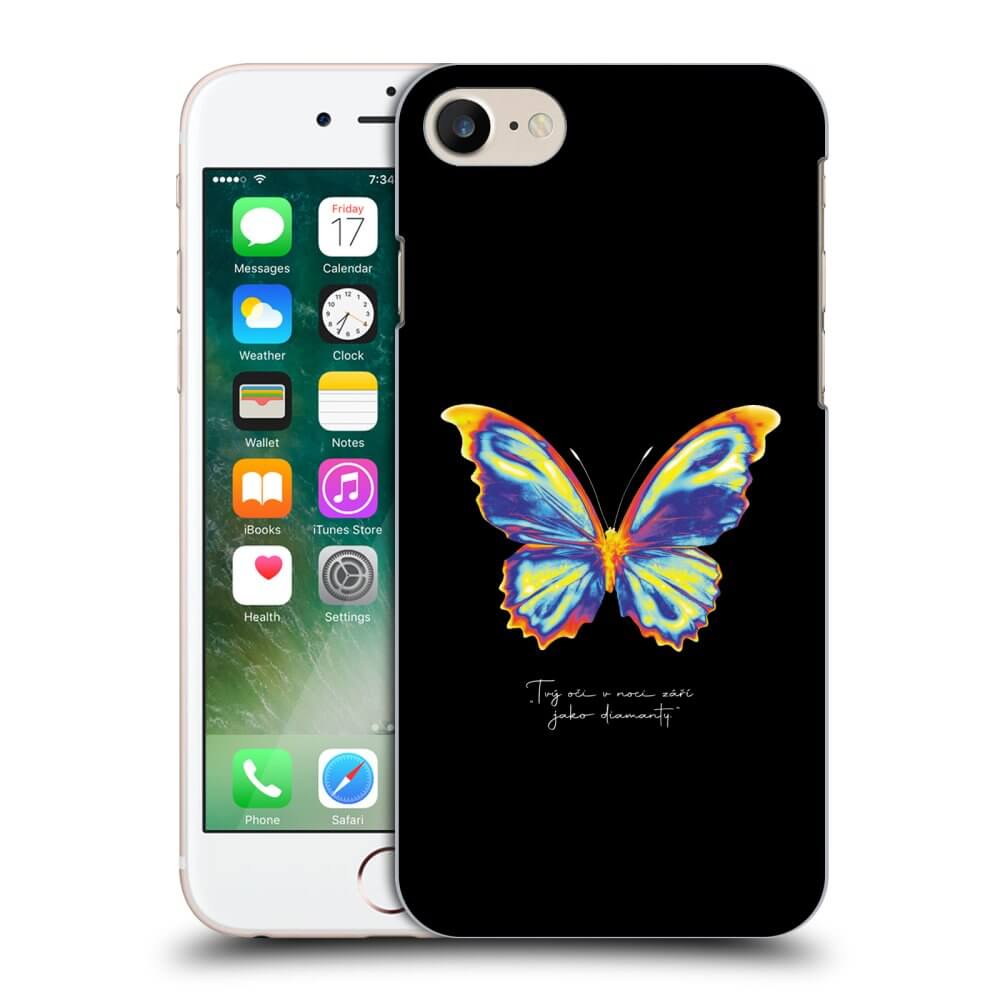 Picasee Apple iPhone 7 Hülle - Schwarzes Silikon - Diamanty Black