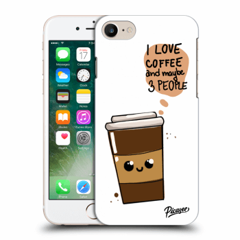 Picasee Apple iPhone 7 Hülle - Schwarzes Silikon - Cute coffee