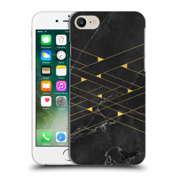 Picasee Apple iPhone 7 Hülle - Transparentes Silikon - Gold Minimal