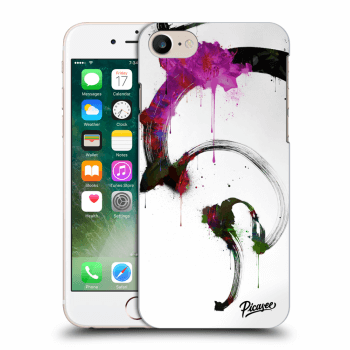 Picasee Apple iPhone 7 Hülle - Transparentes Silikon - Peony White