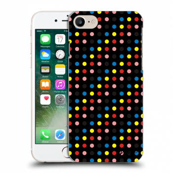 Picasee Apple iPhone 7 Hülle - Schwarzes Silikon - Colorful dots