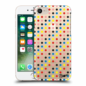 Picasee Apple iPhone 7 Hülle - Transparenter Kunststoff - Colorful dots