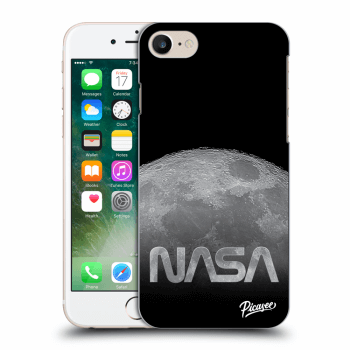 Picasee Apple iPhone 7 Hülle - Schwarzes Silikon - Moon Cut