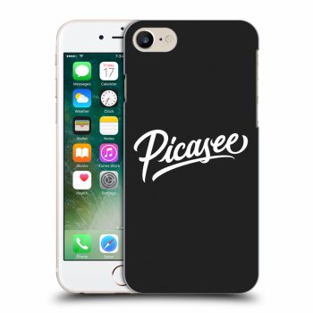Picasee Apple iPhone 7 Hülle - Schwarzes Silikon - Picasee - White
