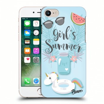 Picasee Apple iPhone 7 Hülle - Schwarzes Silikon - Girls Summer