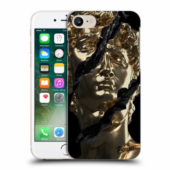 Picasee Apple iPhone 7 Hülle - Schwarzes Silikon - Golder