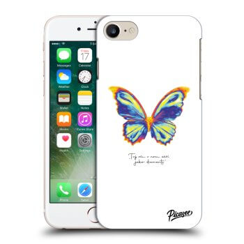 Picasee Apple iPhone 7 Hülle - Schwarzes Silikon - Diamanty White
