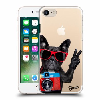 Picasee Apple iPhone 7 Hülle - Transparenter Kunststoff - French Bulldog