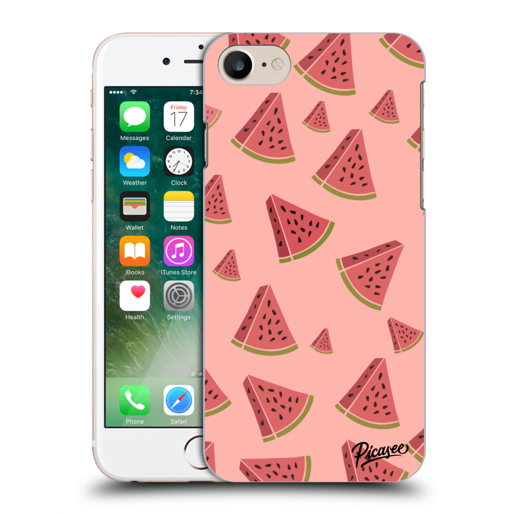 Picasee Apple iPhone 7 Hülle - Transparentes Silikon - Watermelon