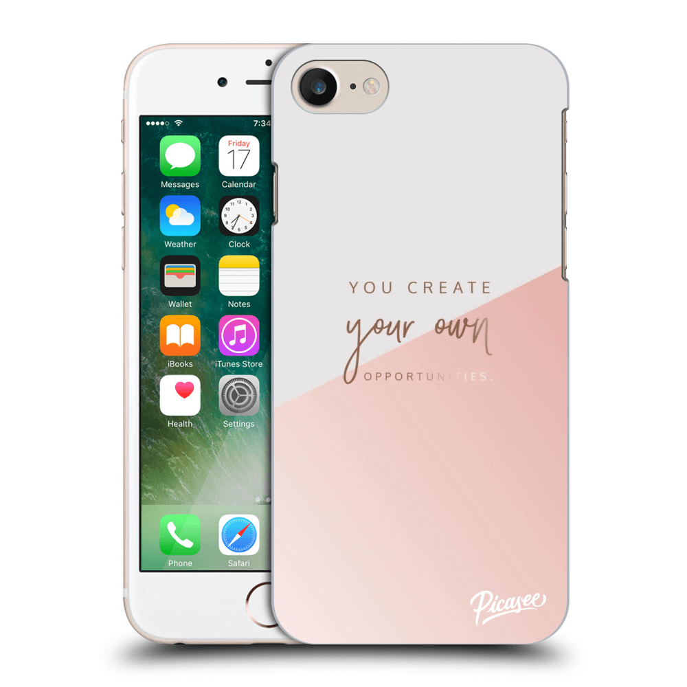 Picasee Apple iPhone 7 Hülle - Transparenter Kunststoff - You create your own opportunities