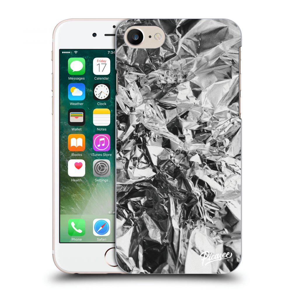 Picasee Apple iPhone 7 Hülle - Transparenter Kunststoff - Chrome