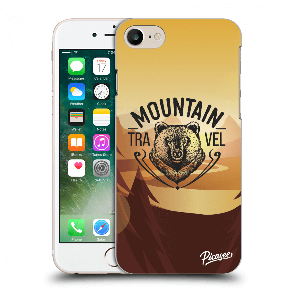 Picasee Apple iPhone 7 Hülle - Transparentes Silikon - Mountain bear