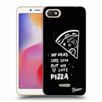 Picasee Xiaomi Redmi 6A Hülle - Transparentes Silikon - Pizza
