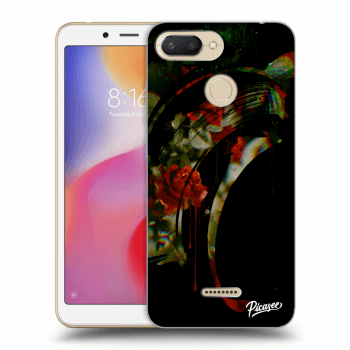 Picasee Xiaomi Redmi 6 Hülle - Schwarzes Silikon - Roses black