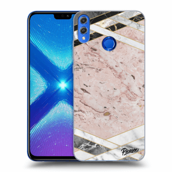 Hülle für Honor 8X - Pink geometry