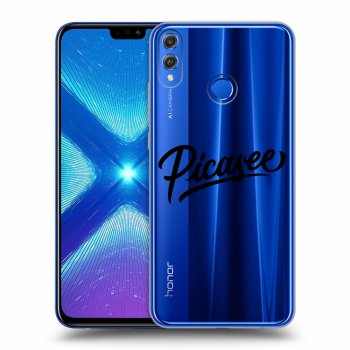 Picasee Honor 8X Hülle - Transparentes Silikon - Picasee - black