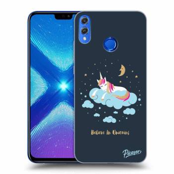 Picasee Honor 8X Hülle - Transparentes Silikon - Believe In Unicorns