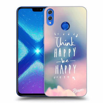 Picasee Honor 8X Hülle - Transparentes Silikon - Think happy be happy