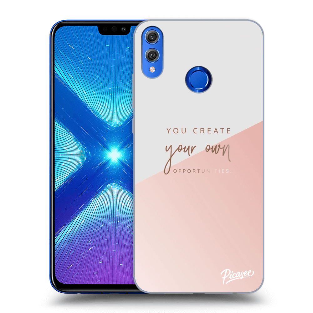 Picasee Honor 8X Hülle - Schwarzes Silikon - You create your own opportunities