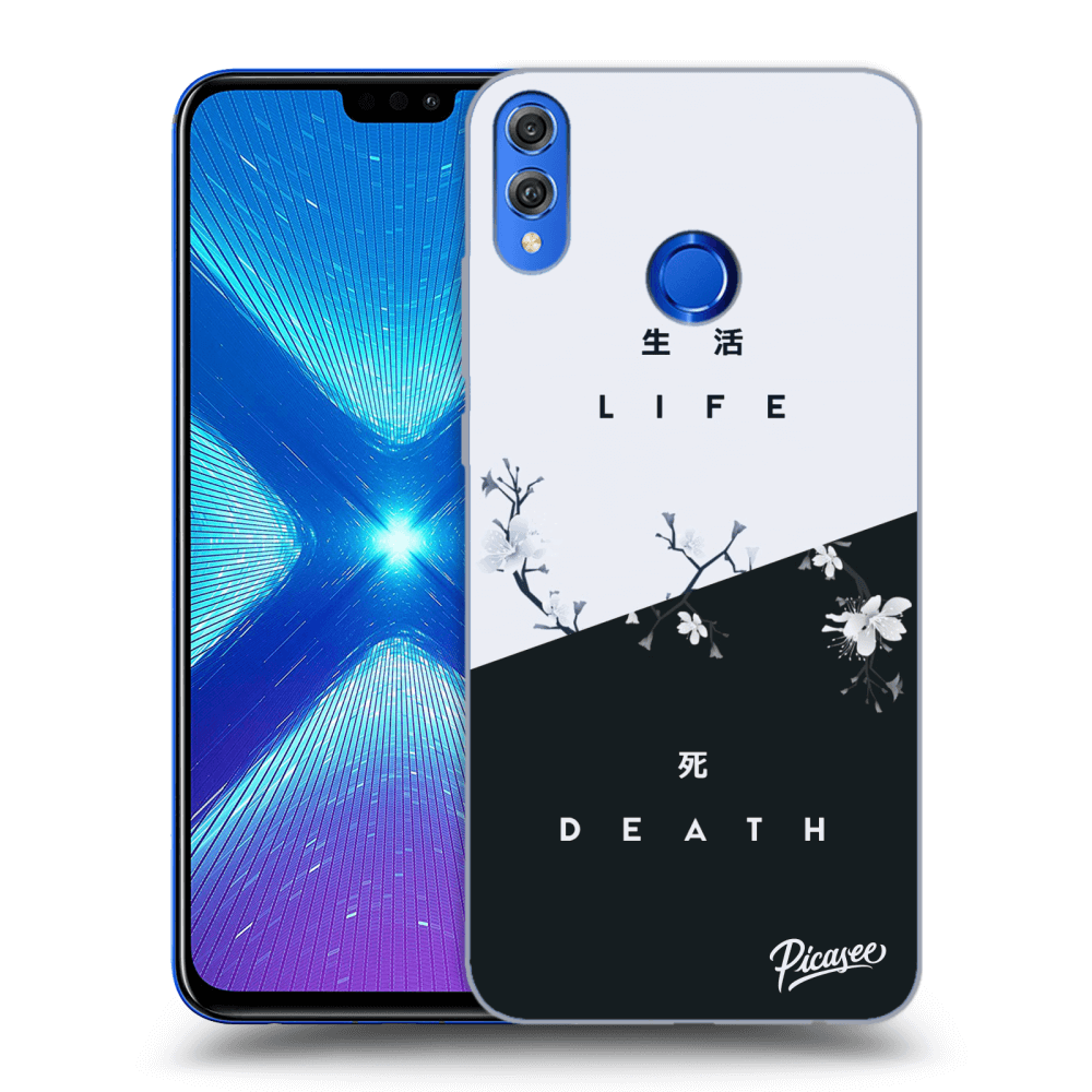 Picasee Honor 8X Hülle - Transparentes Silikon - Life - Death