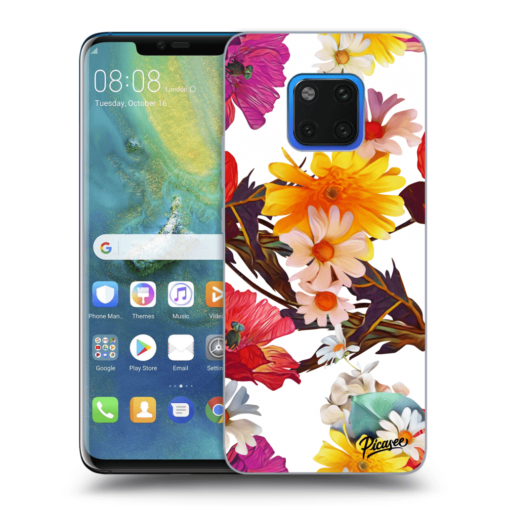 Picasee Huawei Mate 20 Pro Hülle - Transparentes Silikon - Meadow