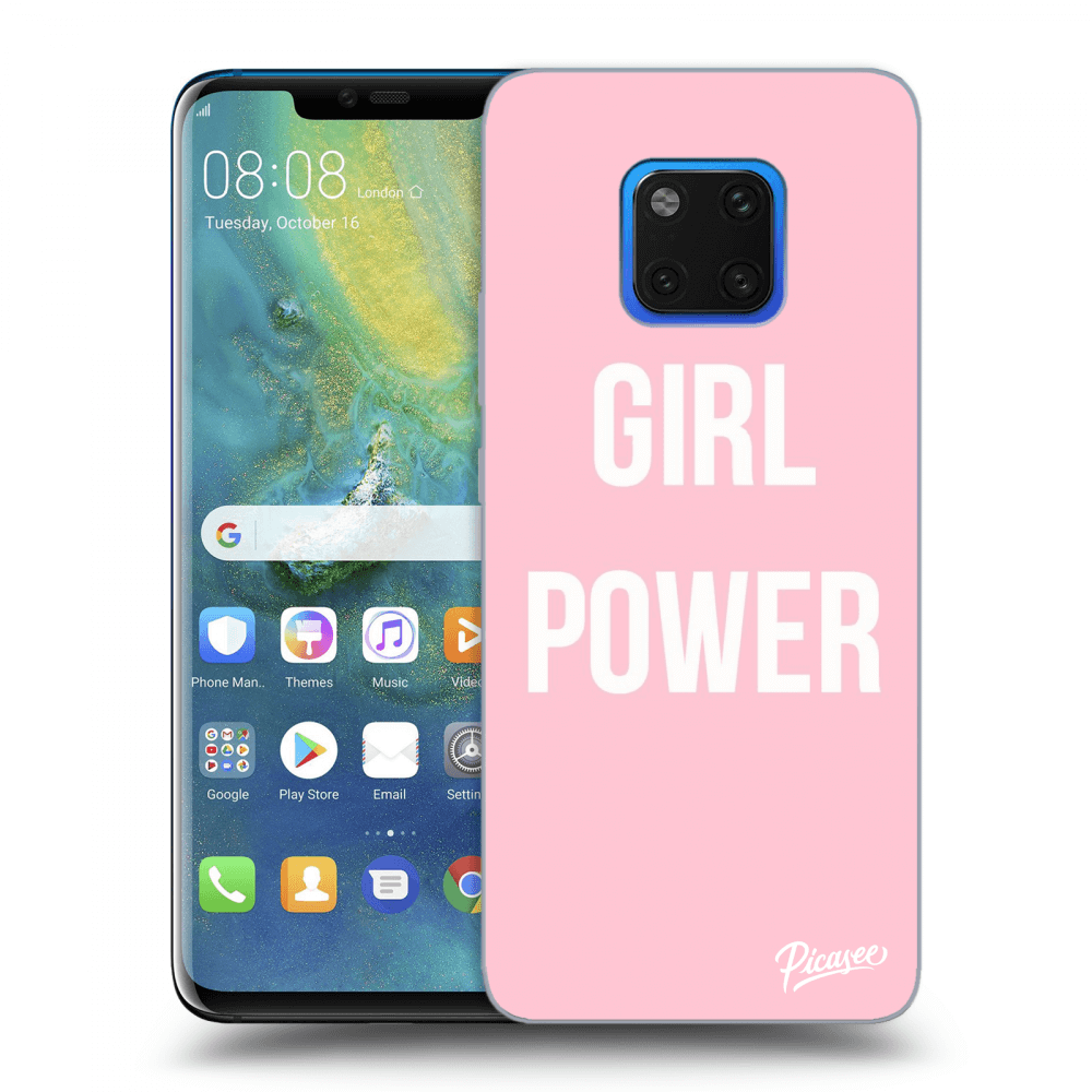 Picasee Huawei Mate 20 Pro Hülle - Transparentes Silikon - Girl power