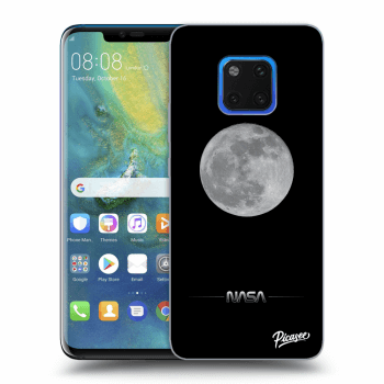 Picasee Huawei Mate 20 Pro Hülle - Schwarzes Silikon - Moon Minimal
