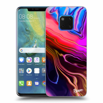 Picasee Huawei Mate 20 Pro Hülle - Transparentes Silikon - Electric