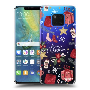 Picasee Huawei Mate 20 Pro Hülle - Transparentes Silikon - Christmas