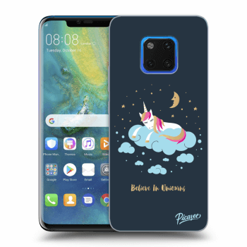 Picasee Huawei Mate 20 Pro Hülle - Schwarzes Silikon - Believe In Unicorns