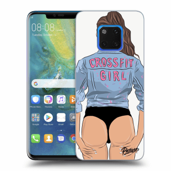 Picasee Huawei Mate 20 Pro Hülle - Schwarzes Silikon - Crossfit girl - nickynellow