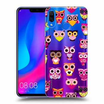 Picasee Huawei Nova 3 Hülle - Transparentes Silikon - Owls