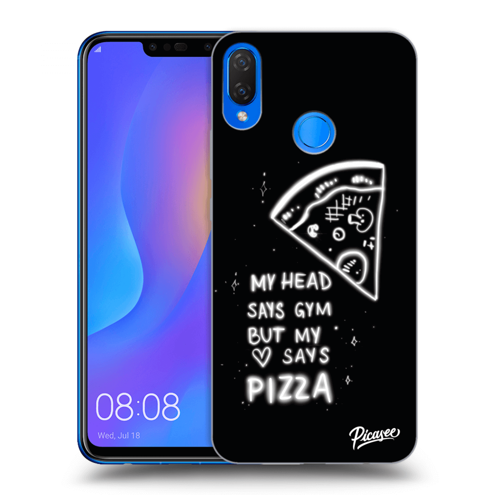 Picasee Huawei Nova 3i Hülle - Schwarzes Silikon - Pizza